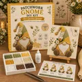 Vue détaillée du kit d'art mosaïque de gnome DIY avec des perles colorées et outils - Style A (Sans Boîte de Couleur) / Ensemble 1