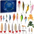 Visverleiding adventkalender set voor kerstcadeaus met 24 verschillende verrassingen - Stijl E (24-delige Aas Set) / Set van 24