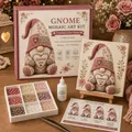Vue détaillée du kit mosaïque gnome montrant tous les composants : perles, colle et outils. - Style D (Sans Boîte de Couleur) / Ensemble 1