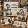 Kit complet d'art mosaïque gnome avec perles colle et design de gnome de cabane. - Style F (Sans Boîte de Couleur) / Ensemble 1