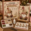 Kit d'art mosaïque de gnome de Noël pour le bricolage créatif de carreaux de perles - Style E (Sans Boîte de Couleur) / Ensemble 1
