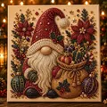 Kit artistico fai-da-te con perle per gnomo di Natale con decorazioni e regali 3D - Nani di Natale