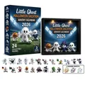 Calendario de Adviento Halloween Pequeño Fantasma 2026 con 24 figuras de fútbol. - Caja Ciega Individual con Luz Negra