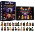 Vista detallada del calendario de adviento Little Ghost Halloween 2026 con 24 figuras - Caja Sorpresa Con Caja De Luz Negra