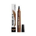 Stylo à sourcils professionnel Zephoco à 4 pointes en brun foncé pour une définition naturelle - 1 Pièce / Brun Foncé