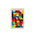 Πολύχρωμο ξύλινο παζλ τύπου Tetris από κόντρα πλακέ για εκπαιδευτικό παιχνίδι παιδιών - Γεωμετρικό Στυλ (SKU00004281) / 1 Τεμάχιο