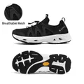 SkyPilot breathable mesh water shoes featuring anti-slip durable rubber traction outsole - 36 / Cloud Rock Black & White