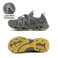 Zapatillas de agua SkyPilot de malla transpirable con suela amarilla antideslizante - 39 / Estilo de Hombre / Gris Berilo