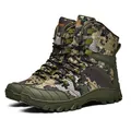 Scarponi tattici da trekking mimetici da uomo con suole antiscivolo per esterno - 39 / verde camouflage