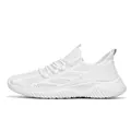 Chaussures de course légères en mesh blanc pour femmes avec semelle souple confortable - 36 / Blanc