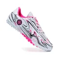 White and pink patterned turf soccer shoes for outdoor youth training - 31 / Turf Style (158) / Pink