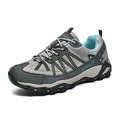 Scarpe da trekking traspiranti e leggere per outdoor in grigio e turchese. - 38 / Luna Grigia