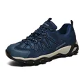 Scarpe da trekking blu resistenti per uomo e donna con inserti in rete traspirante - 39 / Blu scuro