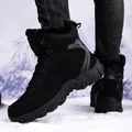 Bottes de neige noires pour hommes avec doublure en polaire chaude et semelles antidérapantes. - 39 / Noir