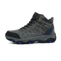 Professional high-top hiking boots for men, waterproof and non-slip in grey suede design - 36 / Flats / Gray