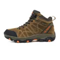 Durable men's waterproof high-top hiking boots in brown suede with anti-slip rubber sole - 36 / Flats / Brown