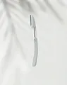 Maquinilla de afeitar cejas plegable blanca minimalista con cuchilla protectora para el rostro - Cuchilla de cejas / Azul Grisáceo