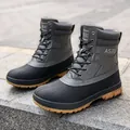 Bottes de randonnée tactiques montantes et imperméables pour hommes en gris et noir - 39 / Noir et Gris