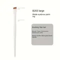 Professional ultra-thin angled blade eyebrow and eyeliner brush with white handle - Porcelain White Large Blade (B203)
