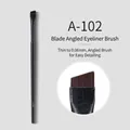 Pro blade angled eyeliner brush A-102 with 0.06mm ultra-thin synthetic bristles - Blade Angled Eyeliner Brush (A102) / 0.06mm Thickness