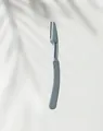 Maquinilla de afeitar para cejas plegable y portátil en azul claro con hoja protectora - Azul Grisáceo