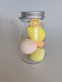 Multi-color soft makeup blender sponges set in milk bottle packaging for dry and wet use - Bottle (6-Piece) / Yellow