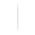 Professional ultra-thin fine eyeliner makeup brush with slim cream handle and precision tip - Porcelain White Right Angle