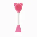 Pink bear-shaped silicone facial cleansing brush and mask applicator for skincare - Cat Head Mask Brush Pink / Pink