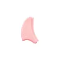 Spazzola per contorni Gua Sha in silicone rosa per massaggio linfatico di viso e collo - Colore pelle