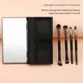 Set de 8 pinceaux de maquillage portables 8-en-1 avec miroir et pinceaux doubles. - Petit Moineau 4 Pièces