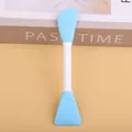 Light blue double-ended silicone facial mask brush and applicator tool for mud masks - Blue Blade Shape Style (Y018-Double-Ended Face Mask Brush) / Blue
