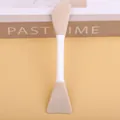 Soft beige double-ended silicone facial mask brush spatula for mud mask application - Double Sided / Brown