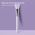 Professional shovel-shaped silicone face mask brush for precise DIY beauty application - Shovel Type / 1 Piece / White