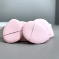 Set di mini piumini per cipria a cuscinetto d'aria rosa per un trucco viso impeccabile - Rosa / Piumino per Dita