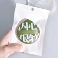 Green XL size marshmallow air cushion powder puff in a professional white ziplock bag - Green (Size XL) / Bag Packaging
