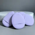 Set di 4 mini piumini viola per dita per applicazione e sfumatura precisa del trucco - Viola / Piumino per Dita
