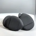 Set di mini piumini da cipria neri ultra-morbidi per trucco e correttore di precisione - Nero / Piumino per Dita