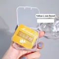 Yellow marshmallow cushion puff in large size with a clear transparent storage case - Yellow (Style L) / Storage Box Set