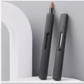 Professionele intrekbare zwarte lippenpenseel voor het nauwkeurig aanbrengen van lippenstift - Zwart