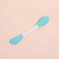Professional sky blue double-ended silicone facial mask brush for mask application and massage - Blue Double-Ended Massage Style (Y018-Double-Ended Face Mask Brush) / Blue