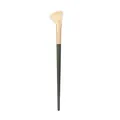 Pennello professionale a ventaglio per sfumare l'ombreggiatura del naso verde - Pennello per Contouring Naso / Green Handle White Bristles