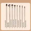 Professional 8-piece eye makeup brush set featuring blending and eyeshadow brushes - 8 Pieces Eye Shadow Brushes Set (With Bag) / Upgraded Gilding Gold
