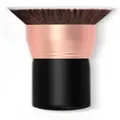 Gros pinceau kabuki professionnel pour fond de teint avec virole or rose et manche noir - Pinceau Poudre Unique / Or rose Noir