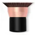 Pennello professionale piatto per fondotinta con ghiera oro rosa e manico nero - Pennello per Cipria Singolo / nero e oro