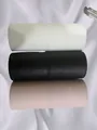 Trois étuis à pinceaux de maquillage en similicuir blanc, noir et rose pour voyage - 1 Pièce / Tube de Pinceau de Maquillage (Couleur Aléatoire)