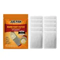 Jue-Fish 10-piece warm foot patches for winter providing up to 8 hours of adhesive heat - Ten Pieces Per Bag