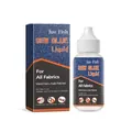 Jue Fish 30ml colle textile liquide pour réparation de vêtements, lavable et forte - 30ml