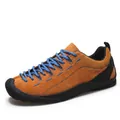 Élégantes baskets en daim orange avec lacets bleus contrastés, tailles 35-46 - 35 / Orange