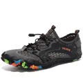Breathable men's mesh water shoes for outdoor hiking and aquatic activities - 38 / Blue