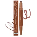 crayon à lèvres professionnel zephoco à double embout orange-brun pour un maquillage - Marron Orangé